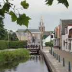 Het dorp gezien vanaf de Leidsewallen (Markv)