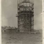 De watertoren in aanbouw