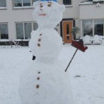 Sneeuwman op de Lofoten