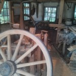 Het interieur van de wielenmakerij