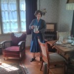 Het interieur van een barak voor Molukkers