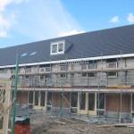 De achterkant van ons huis