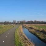 Het lange fietspad