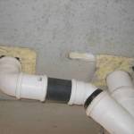 De afvoer vanuit de 1e verdieping