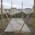 Het begin van de schuur