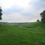 Uitzicht over velden