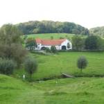 Uitzicht op een mooie boerderij