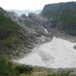 Uitzicht op een gletsjer