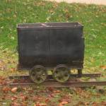 Een oud treinkarretje