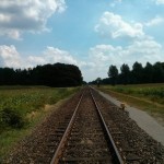 Uitzicht vanaf het spoor