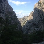 Uitzicht in de grote Paklenica