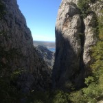 Uitzicht vanuit de kleine Paklenica