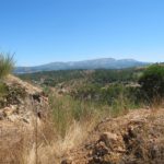 Dit mooie uitzicht zie je tijdens het wandelen van de gele stippen wandeling vanaf Camping Toca Da Raposa.