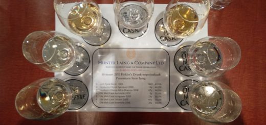 De zeven te proefen Whisky's