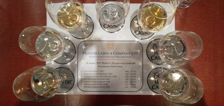 De zeven te proefen Whisky's