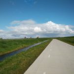 Deze weg liep lager dan de N331 en daardoor was het lekker wandelen hier.