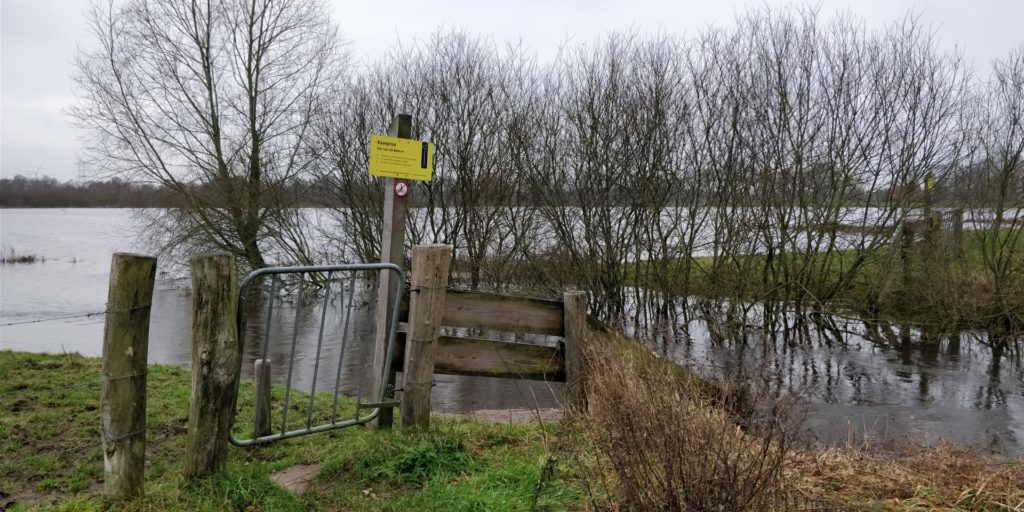 In Kampina was ook dit ondergelopen gebied.