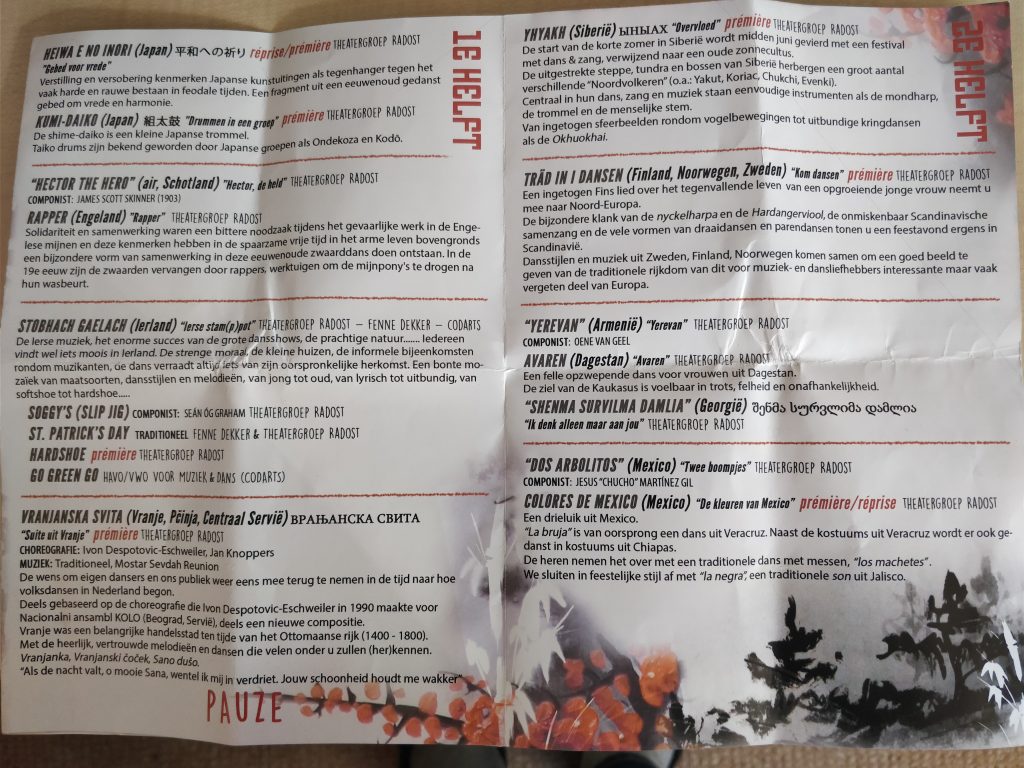 Theatergroep Radost - Programma