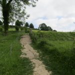 Over dit paadje liepen wij naar een mooie heuvel