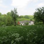 Dit uitzicht op dit mooie boerderijtje hadden wij ook nog