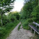 Ook dit paadje is fraai en vanaf het bankje had je een enorm mooi uitzicht
