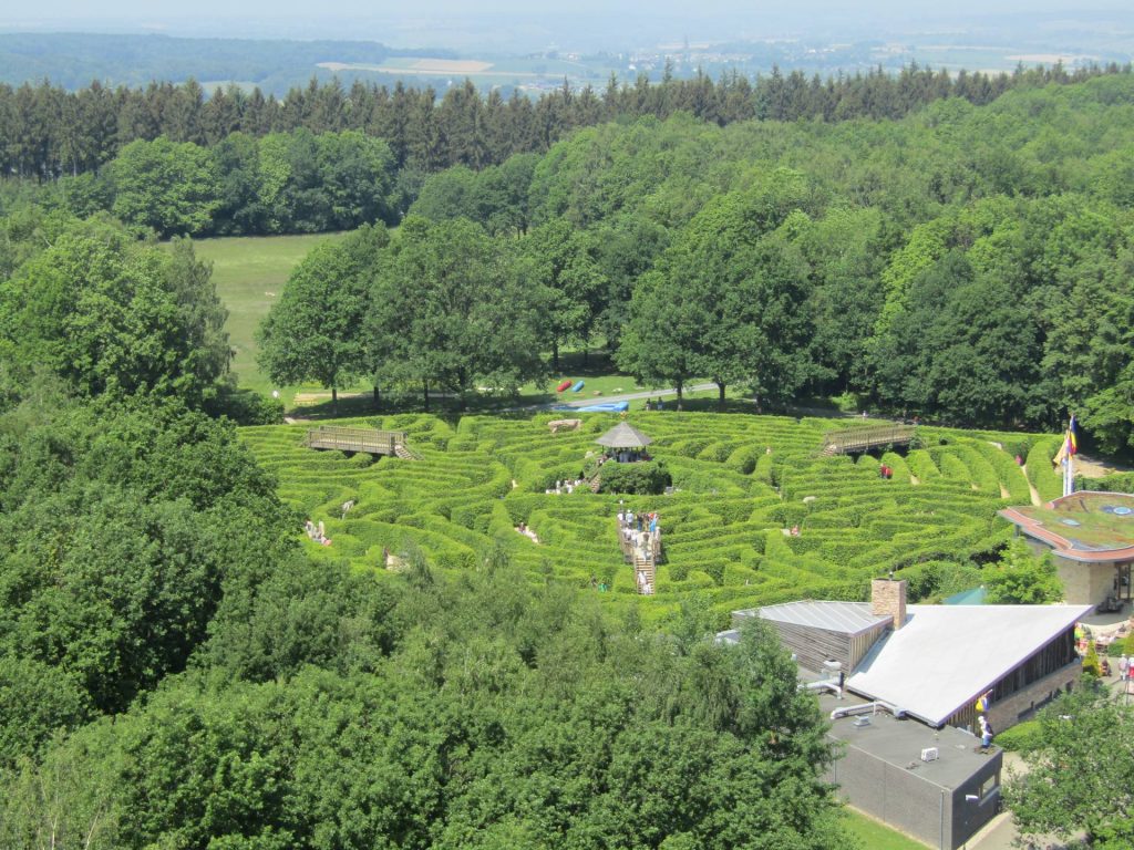 Dit uitzicht hadden wij vanaf de toren bij het Drielandenpunt