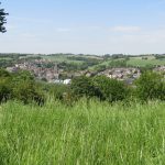 Dit fraaie uitzicht op Gulpen hadden wij vanaf een heuvel