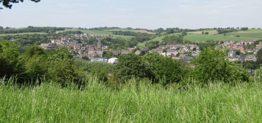 Dit fraaie uitzicht op Gulpen hadden wij vanaf een heuvel
