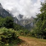 Tijdens het wandelen zagen wij dit fraaie plaatje van de bergen.