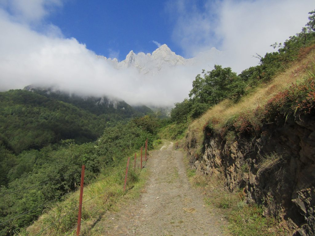 Weer een leuk pad met weer een fraai uitzicht op de bergen.