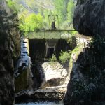 Een sluis is ook heel fraai, zeker als deze in een hele smalle kloof als deze is geplaatst.