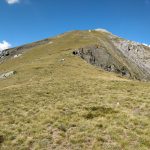 De piek net iets voorbij het midden, was ons einddoel van deze wandeling.