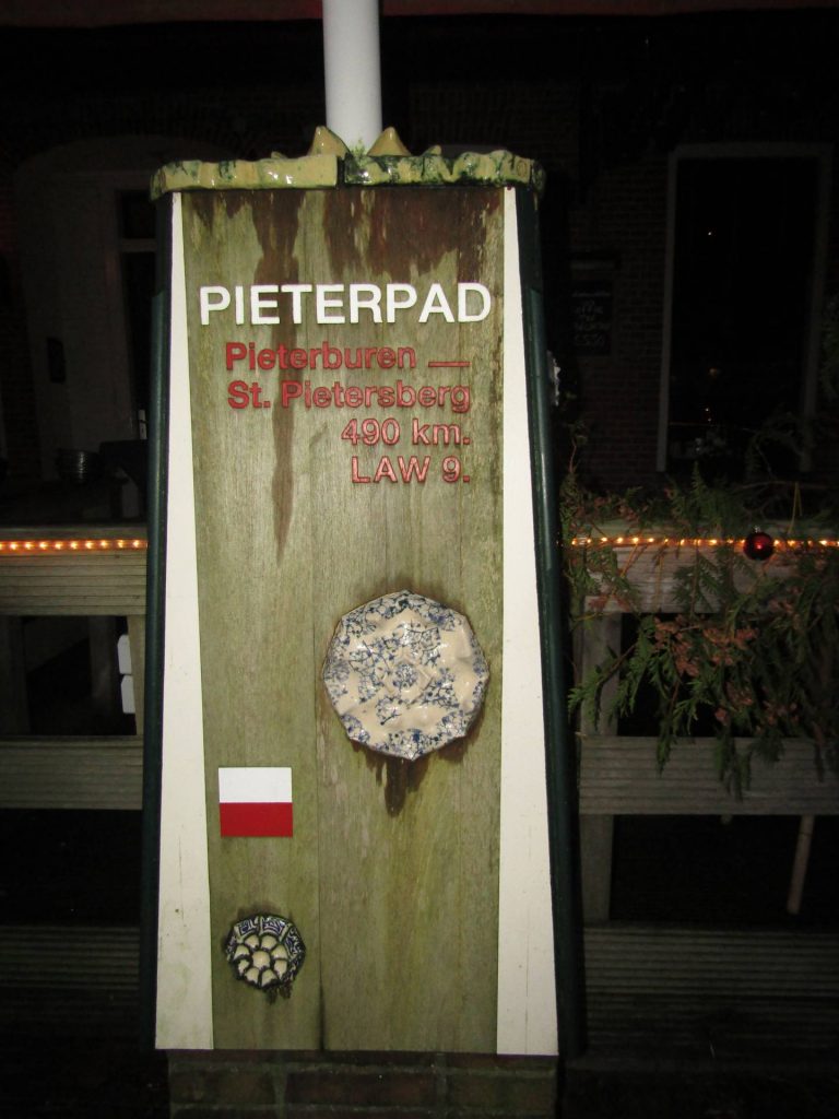 De start van het Pieterpad