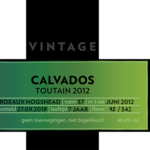 Beek Calvados Toutain 2012
