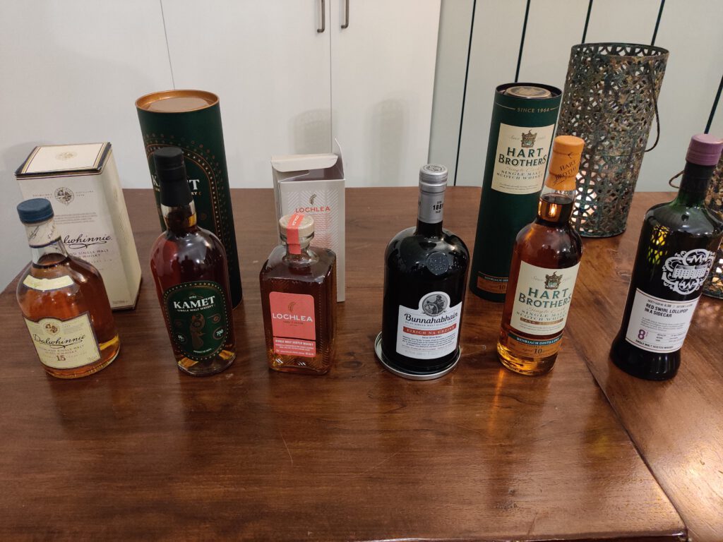 Line-Up Kleine Whisky Proeverij