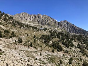 De weg naar een berghut