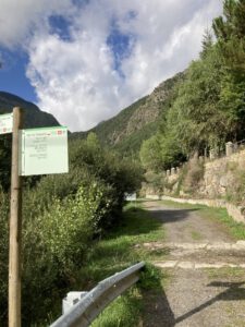 De start van een wandeling