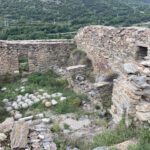 De restanten van een oude burcht