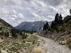 De weg naar een berghut