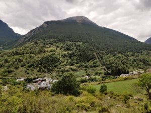 Het dorpje Espot en de elektriciteits centrale