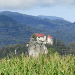 Uitzicht op Kasteel Bled