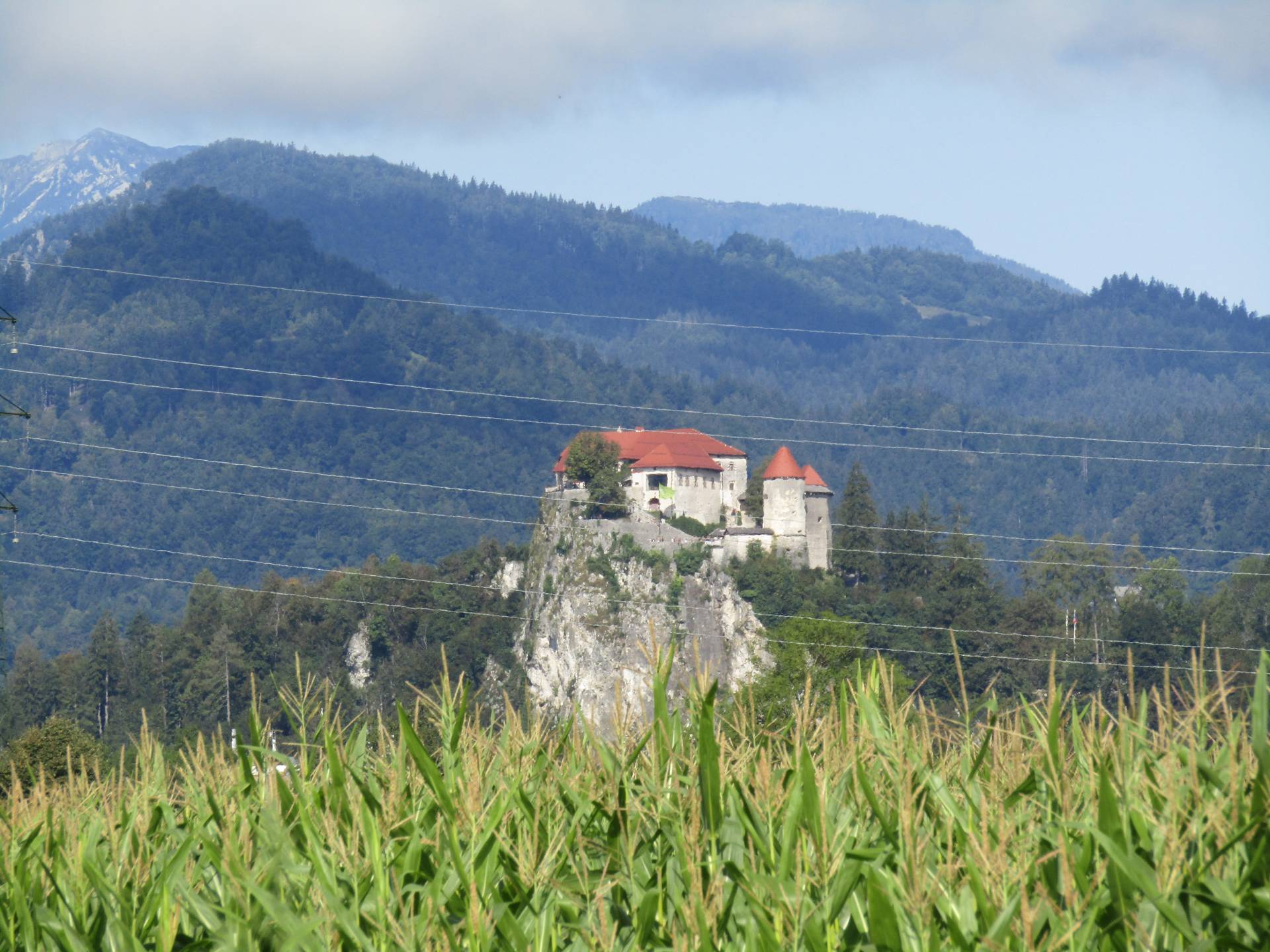 Uitzicht op Kasteel Bled