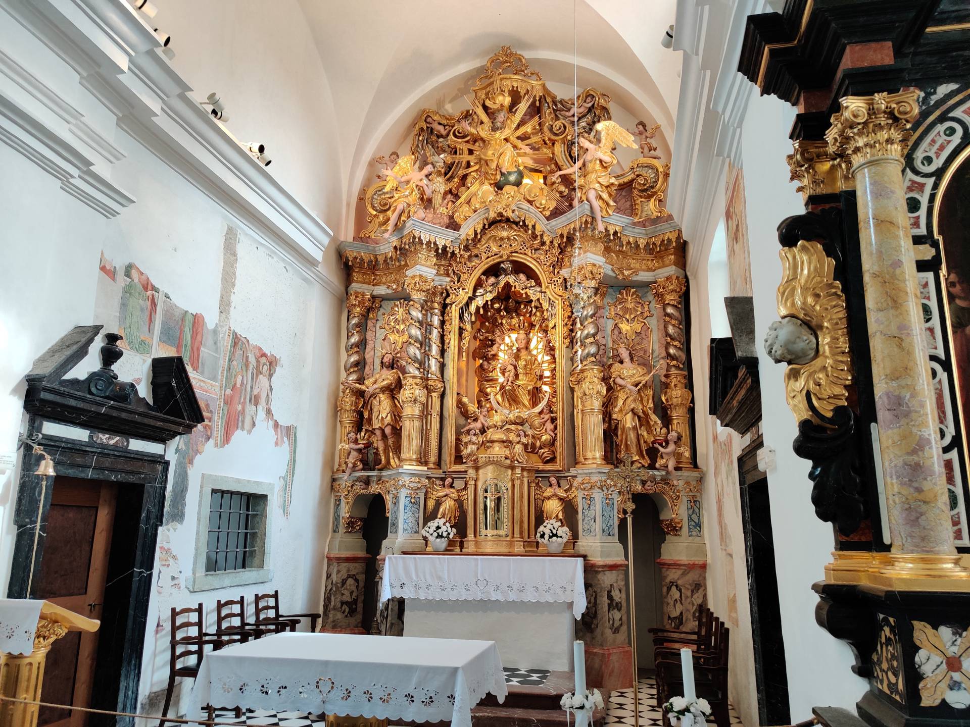 De kerk op het eiland in meer Bled