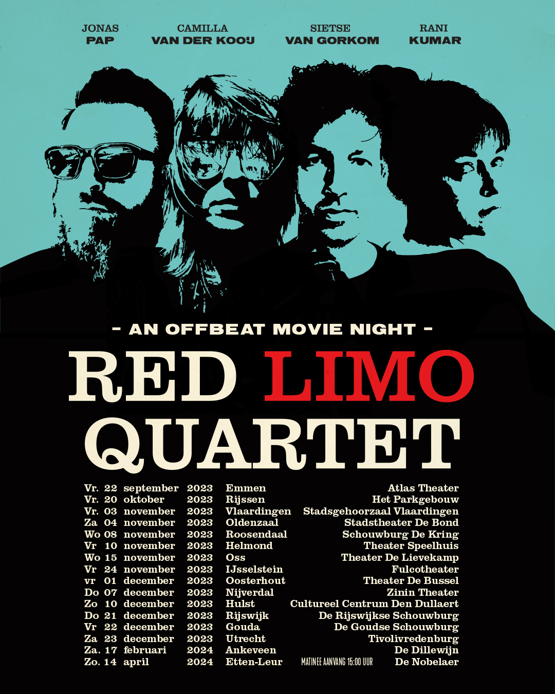 Concert : Red Limo Quartet - An Offbeat Movie Night