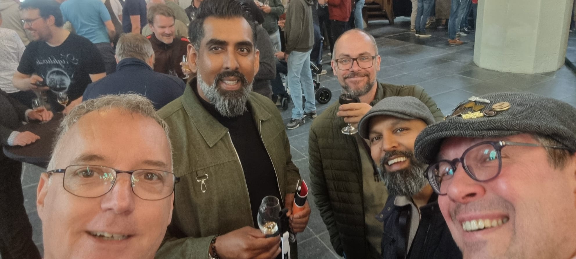 Whisky in Leiden 2025; Sfeer ons groepje