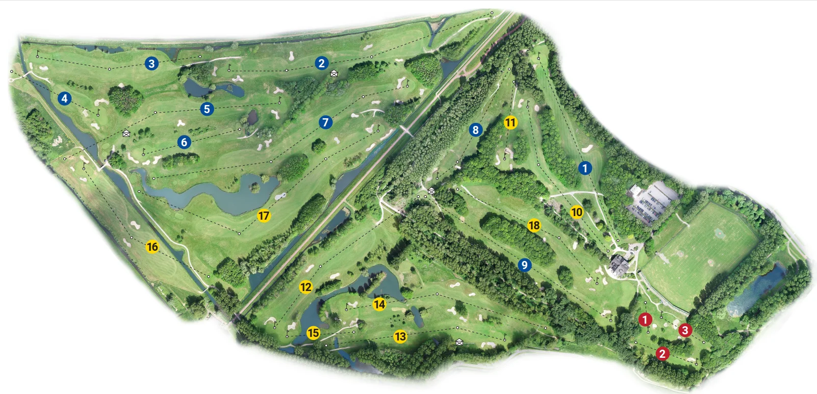 Plattegrond Golfclub Westerpark Zoetermeer