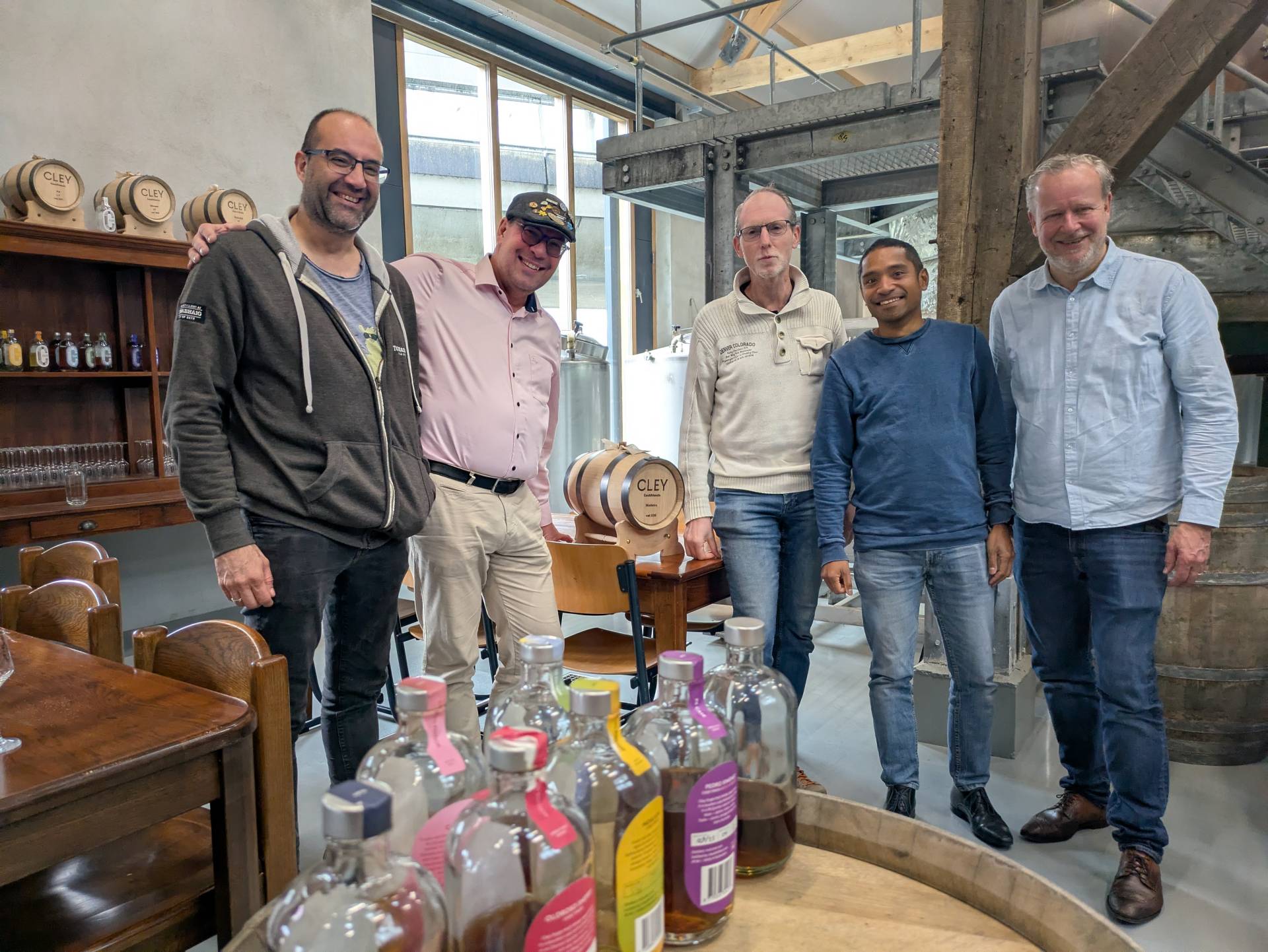 Quinten, ik, Henk, Joel en Paul