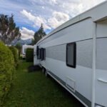 De door ons gehuurde caravan
