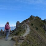 Uitzicht op pad naar de top