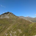 Uitzicht op pad richting de top